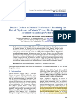 Doctors’ Orders or Patients’ Preferences- Examining the Role of Physicians in Patients’ Privacy Decisions on Health Information Exchange Platforms