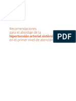 MSP Recomendaciones Abordaje Hipertension Arterial Sistematica Primer Nivel Atencion