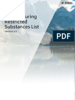 ZDHC Manufacturing Restricted Substances List