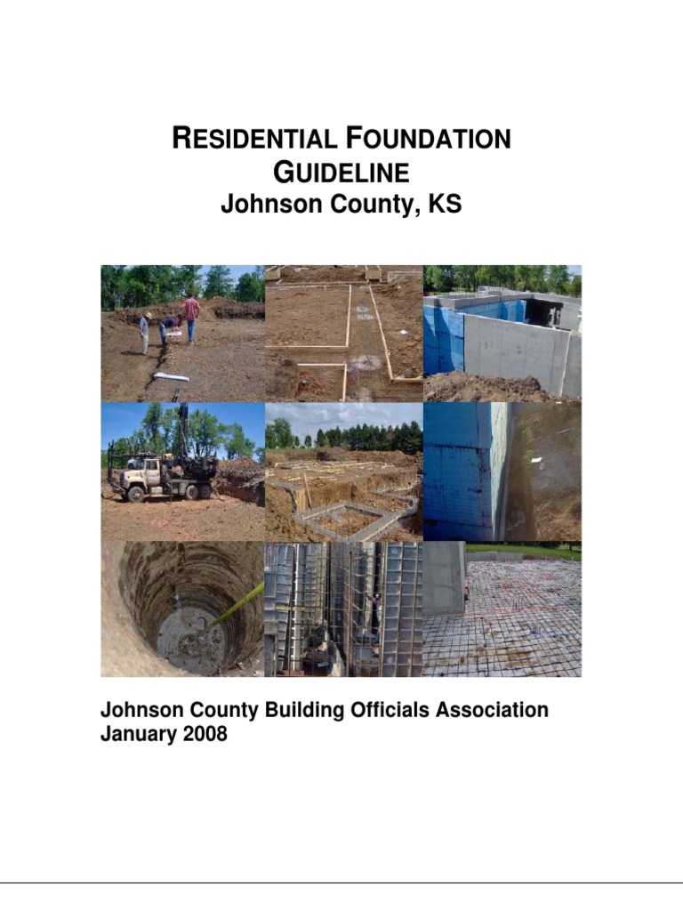 Johnson County Residential Foundation Guide | PDF | Foundation ...