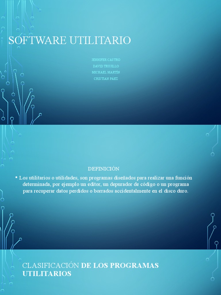 Software Utilitario PDF Ciencias de la Computación Software