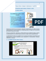 Administración Como Ciencia Técnica y Arte