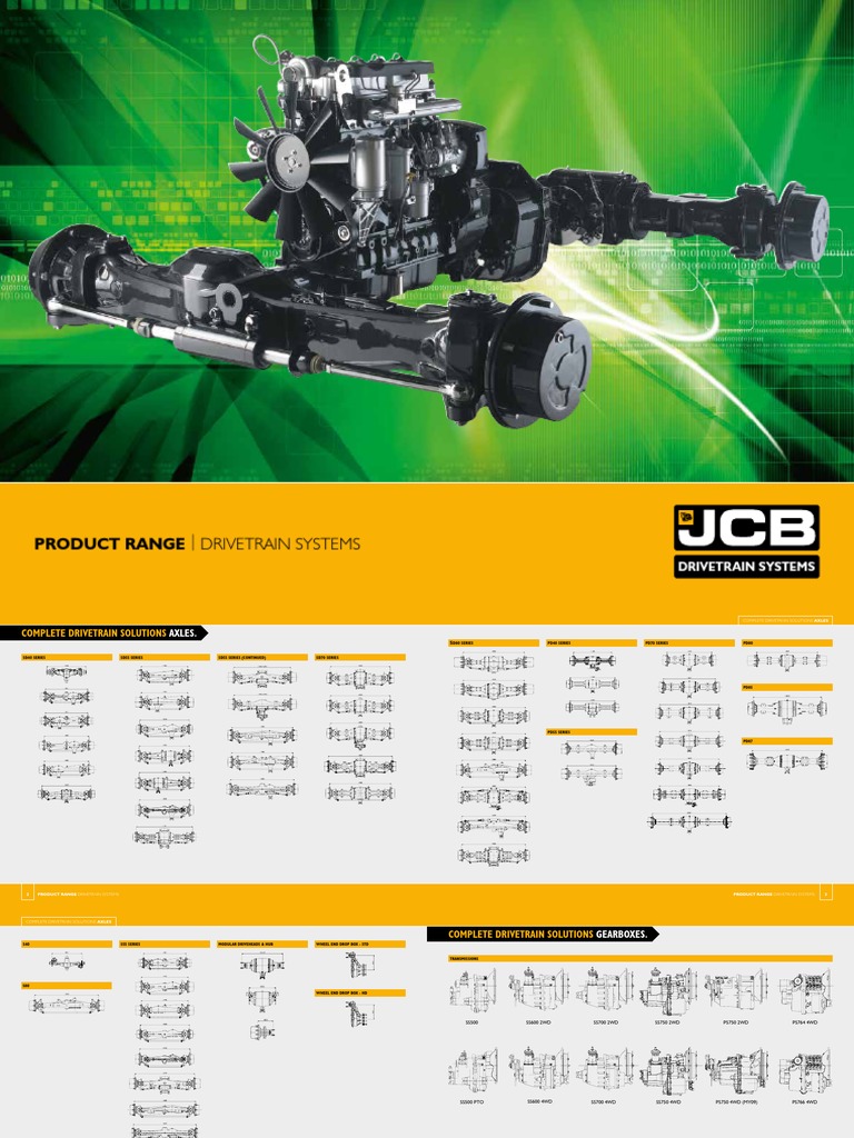 JCB Drivetrain Solutions Overview | PDF | Four Wheel Drive ...