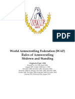 Rules World Armwrestling Federation (WAF)