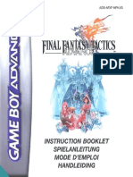 Manual GameBoyAdvance FinalFantasyTacticsAdvance en de FR ES IT