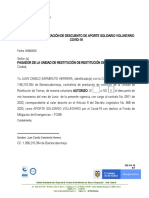 Formato No. 2 - Autorización de Descuento de Aporte Solidario Voluntario Covid-19