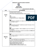 AGENDA SEMANA 22  1o 