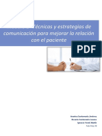 Técnicas y Estrategias de Comunicación Para Mejorar La Relación Con El Paciente