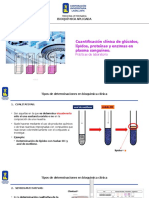 Cuantific Clinica de Gluc, Lipidos y Prot en Plasma Sanguineo