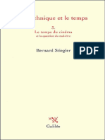 Bernard Stiegler - La technique et le temps, tome 3 _ Le temps du cinéma et la question du mal être (2001, Galilée) - libgen.lc