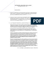 Examen Online Filosofía y Desarrollo Cívico y Moral - 1 Convocatoria Febrero 2021