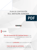 PLAN DE CONTENCIÓN 911 ANTICIPA SONORA 2021-1