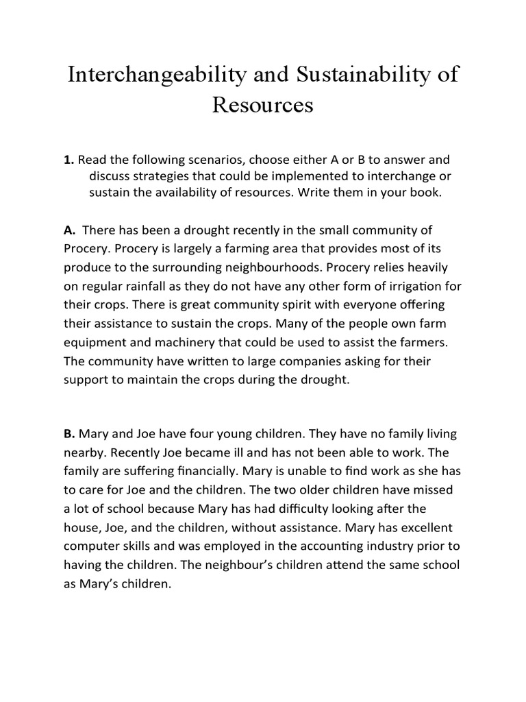 Resource Strategies for Communities | PDF