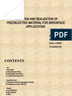 Selection and Realization of Piezoelectric Material For Aerospace