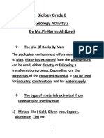 Biology Grade 8 Geology Activity 2 by MG - PH Karim Al-Jbayli
