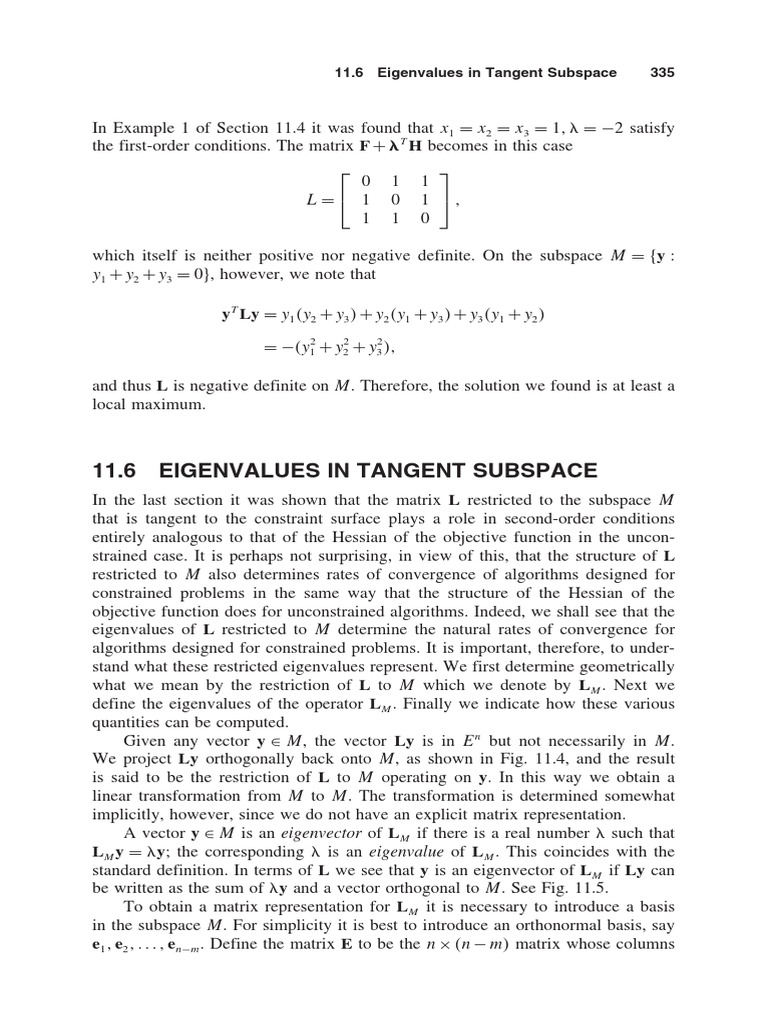 Xxinear and Nonlinear Programming | PDF | Eigenvalues And Eigenvectors ...