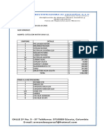 Cotización motor I