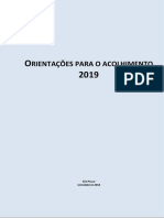 Documento Orientador Acolhimento 2019
