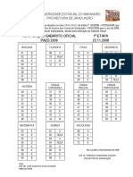 Retificação do gabarito oficial da 1a etapa do PAES 2009 da UEMA