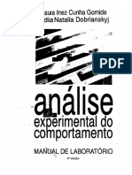 Gomide, P. I. C. &amp Dobrianskyj, L. N. (1993) - An - Lise Experimental Do Comportamento - Manual de Laborat - Rio PDF