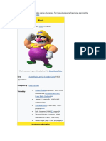 Wario: This Article Is About The Video Game Character. For The Video Game Franchise Starring The Character, See