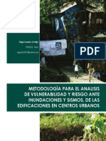 Metodologia Para El Analisis de Vulnerabilidad y Riesgo Ante Inundaciones y Sismos