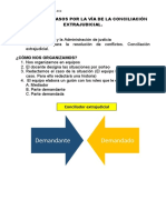 Resolución de conflictos mediante conciliación extrajudicial