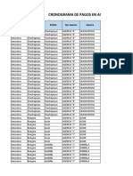 Cronograma Pagos Agencias