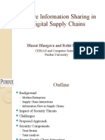 Secure Information Sharing in Digital Supply Chains: Bharat Bhargava and Rohit Ranchal