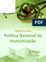 Slides da Aula sobre a Política Nacional de Humanização