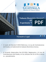 Subasta Electrónica Inversa en Guatemala