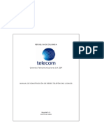 REPUBLICA DE COLOMBIA. Colombia Telecomunicaciones S.A. ESP MANUAL DE CONSTRUCCIÓN DE REDES TELEFÓNICAS LOCALES