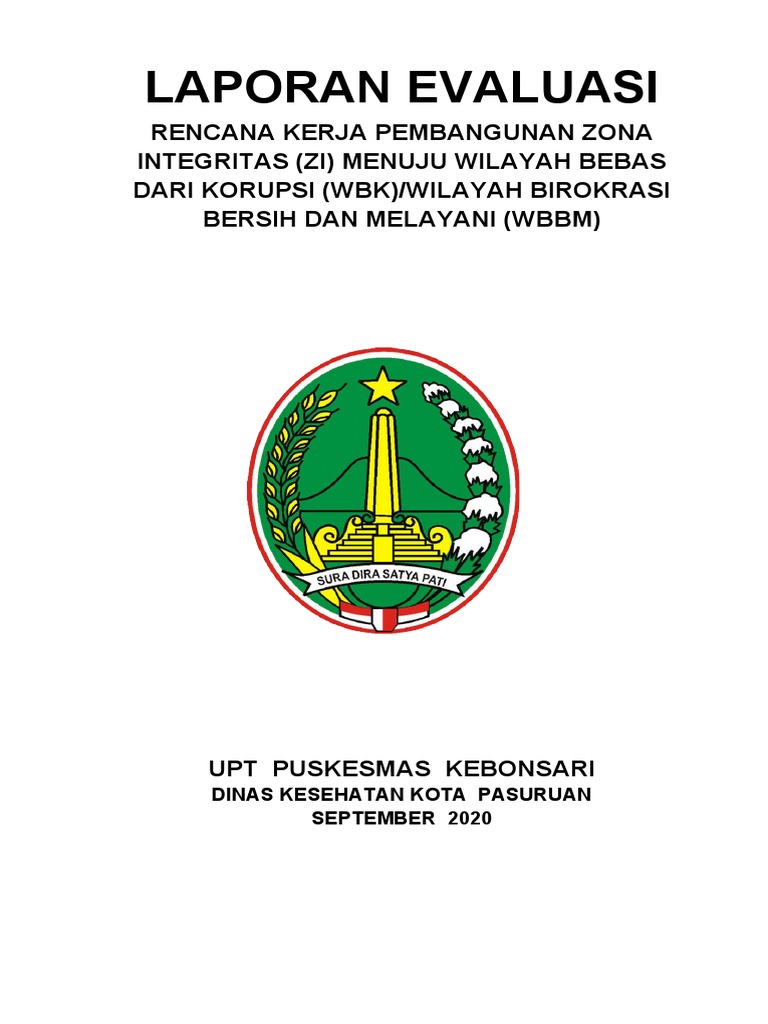 Laporan Evaluasi Zona Integritas Menuju Wbk Wbbm