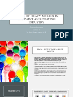 Usage of Heavy Metals in The Paint and Coating Industry: Chemistry Assessment Criterion D by Kezia Natania Santoso of 9D