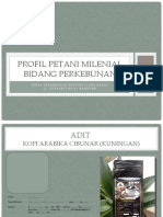 Profil Petani Milenial Bidang Perkebunan