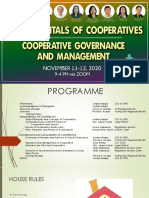 Fundamentals of Cooperatives and Governance Training