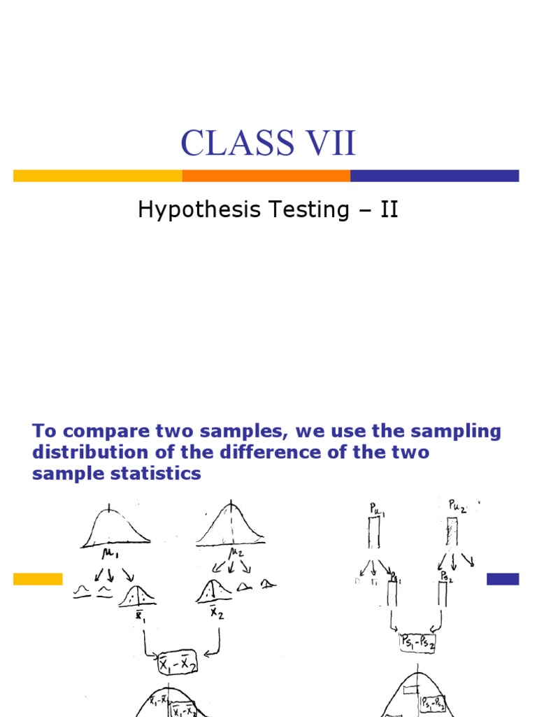 Two-Sample Hypothesis Testing Guide | PDF | Statistical Significance ...