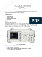 Introduction to Lab Equipment Functions