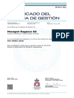 Certificado ISO - 50001 - Ragasco