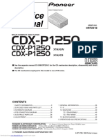 Service Manual: CDX-P1250