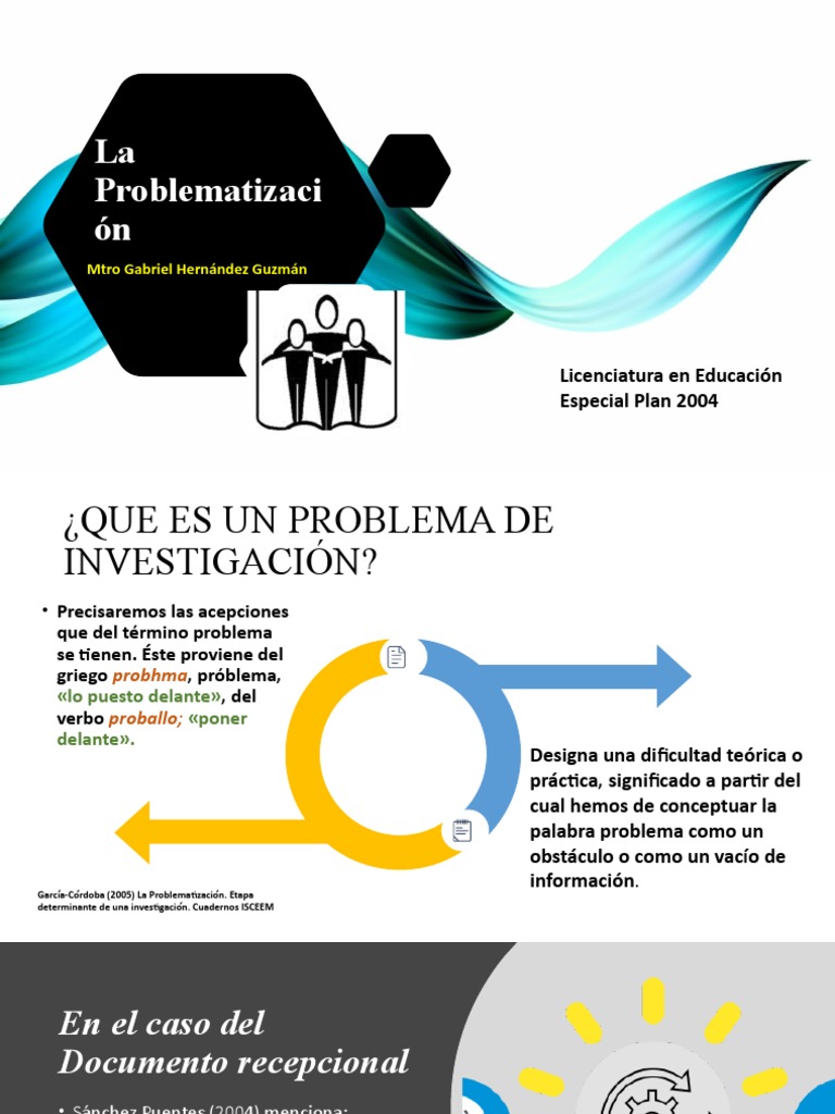 Problematizacion | PDF | Teoría | Ensayos