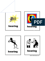 Flashcards Senses Hearing