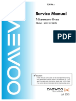 Service Manual: Microwave Oven