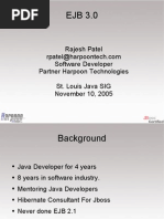 Rajesh Patel Software Developer Partner Harpoon Technologies St. Louis Java SIG November 10, 2005