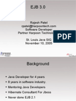 Rajesh Patel Software Developer Partner Harpoon Technologies St. Louis Java SIG November 10, 2005