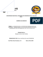 Ensayo Evolucion Jurisdiccion de Lo Contencioso Administrativo en Honduras