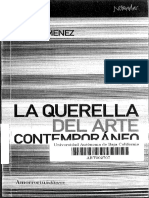 Jimenez, Marc (2010). La Querella Del Arte Contemporáneo