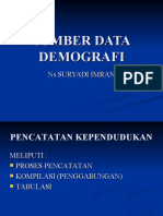 Demografi dan Sumber Data Penduduk