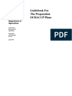 Guidebook for the Preparation of HACCP Plans