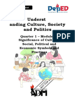Underst: Anding Culture, Society and Politics